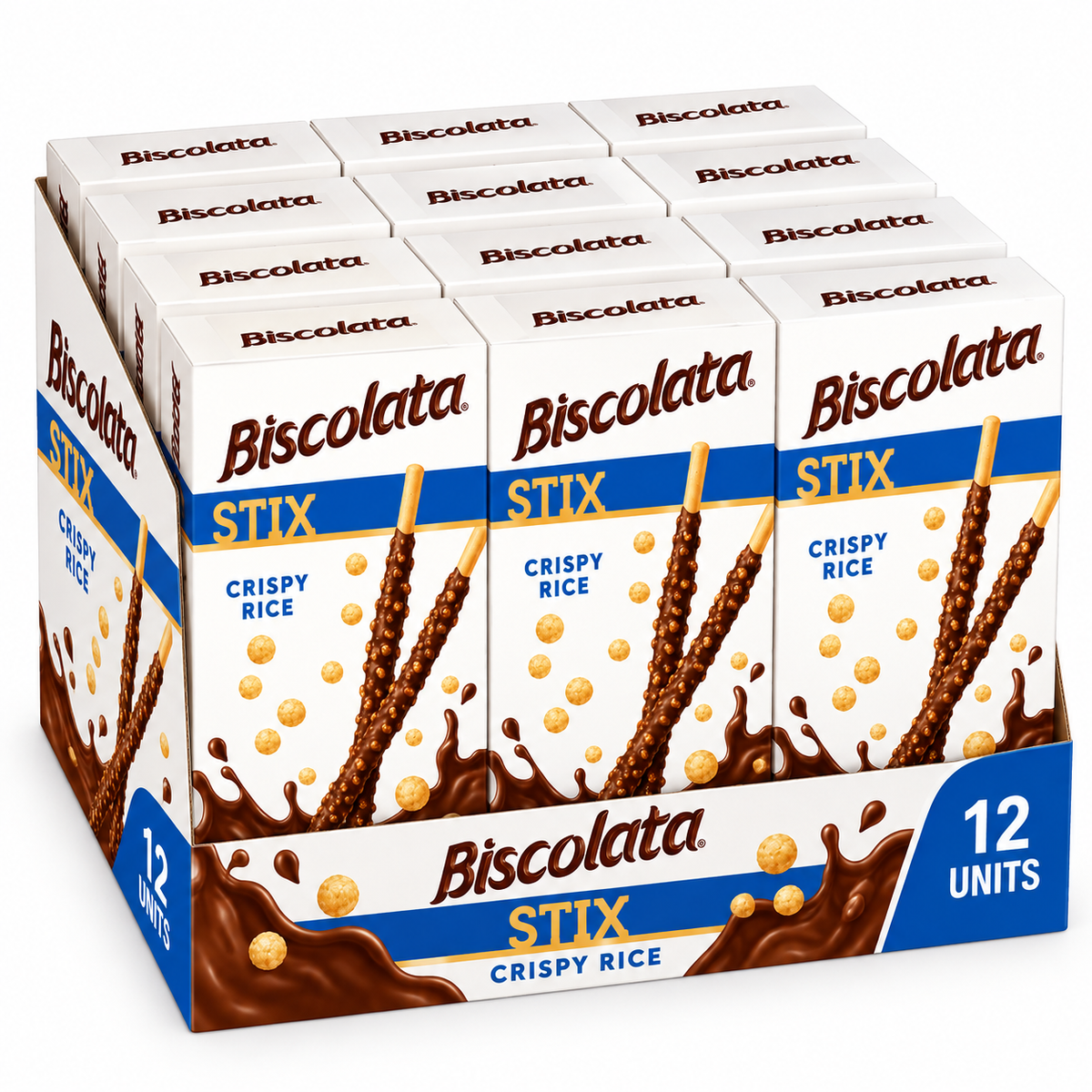 Biscolata Stix Crispy Rice 34g – Box of 12