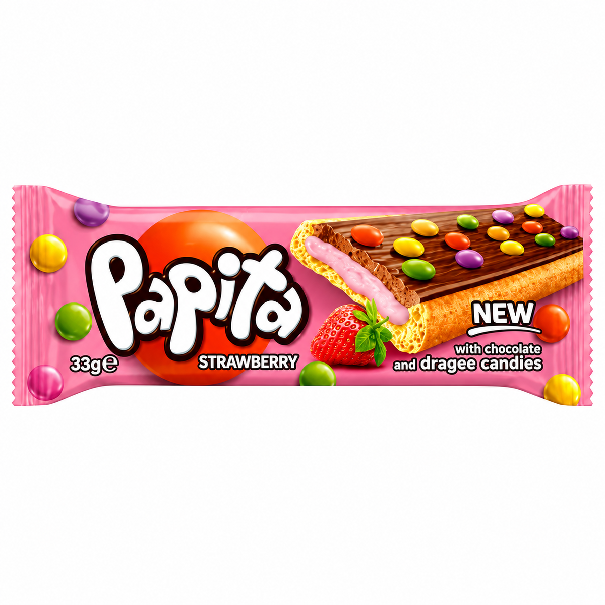 Papita Strawberry 33g – Box of 24