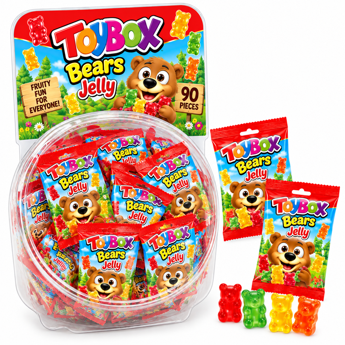 Toybox Bear Jelly 10g – Jar of 90